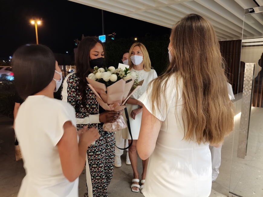 One of original supermodels, Naomi Campbell at Lucia Clinic - bespoke skincare treatments for Naomi Campbell to accentuate her beauty for UAE’s National Day.